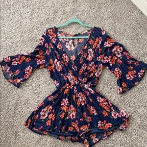 FLORAL ROMPER